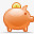 粉色的存钱罐小猪储蓄罐图标图标
