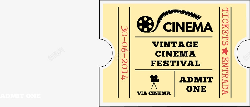 纸质纸质演出票电影票图标图标