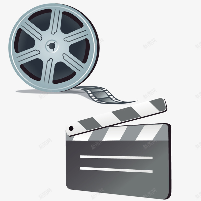 放映电影磁带矢量图ai免抠素材_88icon https://88icon.com 录像 播放视频 电影 磁带 胶卷 矢量图