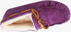 紫色毛里新款雪地靴素材