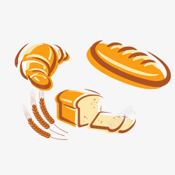 面包小麦素材