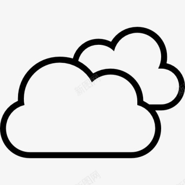 山楂中风两云概述符号中风天气界面图标图标