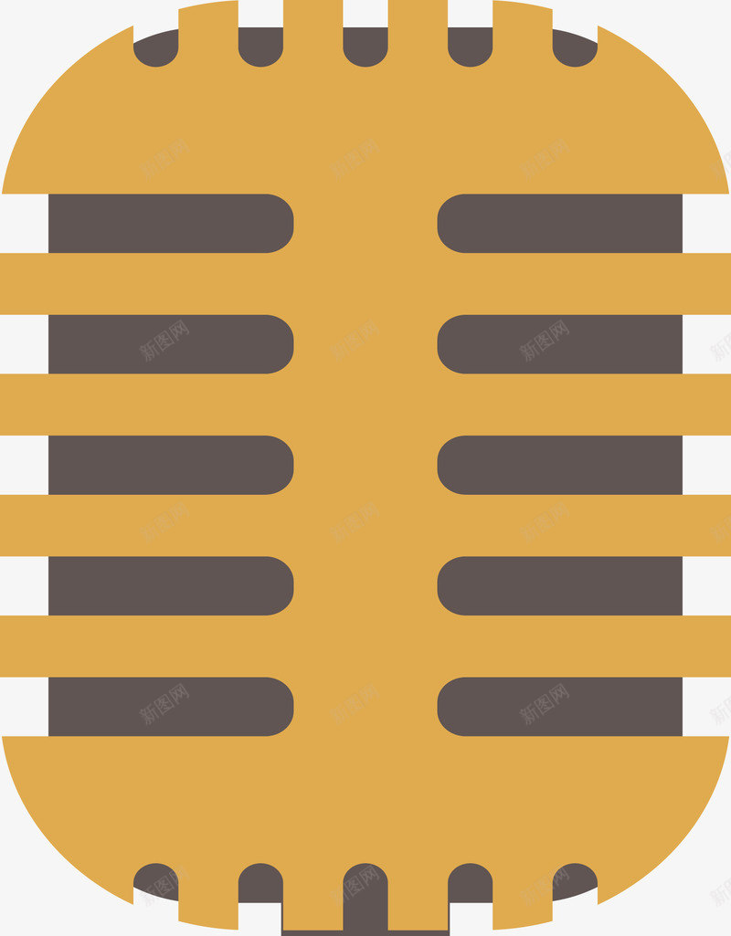 怀旧卡通话筒png免抠素材_88icon https://88icon.com 卡通 古典 复古 怀旧 物件 矢量图案 装饰 话筒