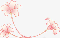 百合花矢量图素材