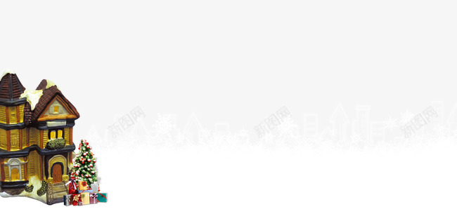 房子雪地png免抠素材_88icon https://88icon.com 卡通房子 白色雪地 雪景 雪花