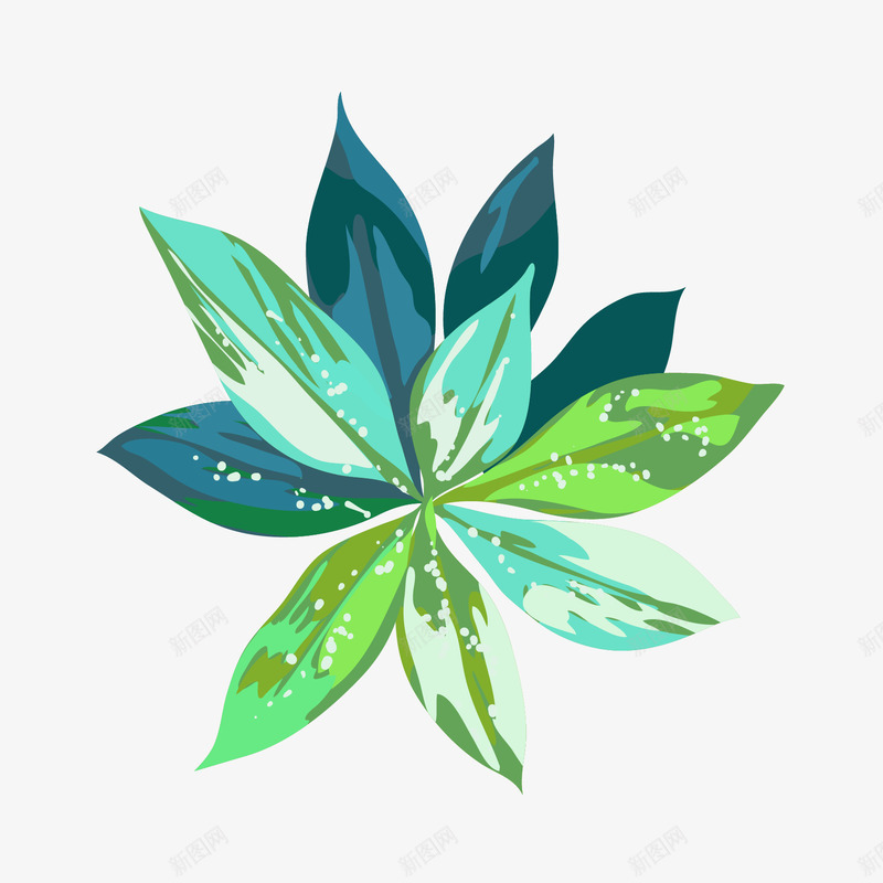 热带植物png免抠素材_88icon https://88icon.com 清新 热带植物 绿叶 绿植 草