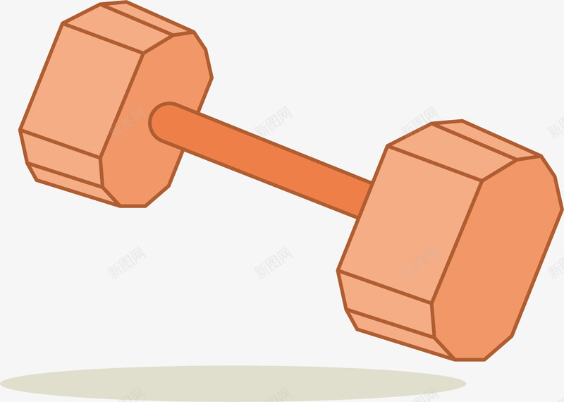橘红色扁平哑铃png免抠素材_88icon https://88icon.com 健身哑铃 卡通哑铃 哑铃 扁平健身哑铃 橘红色 矢量哑铃 锻炼哑铃
