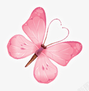 粉色唯美蝴蝶造型素材