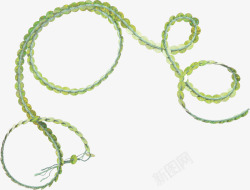 绿色漂亮编织绳子素材