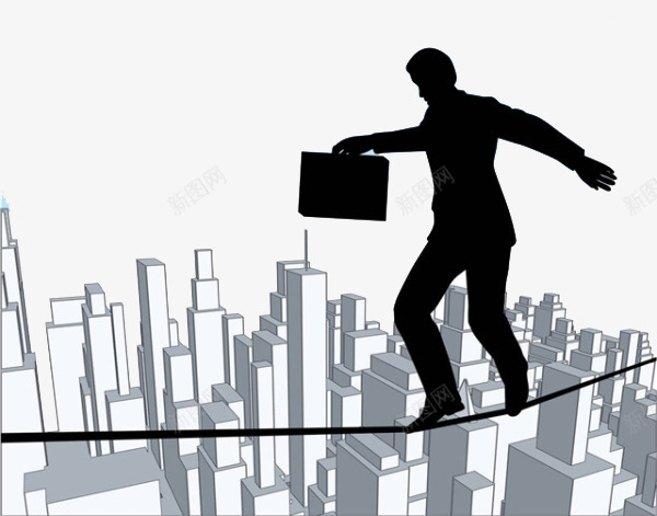 城市男子走钢丝绳png免抠素材_88icon https://88icon.com 城市 拉力 牢固 绳子 绳索 金属 金属材料 钢丝 钢丝绳