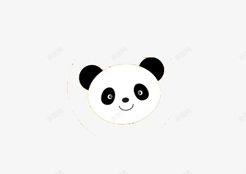 可爱熊猫png免抠素材_88icon https://88icon.com 卡通 熊猫 白 黑 黑白分明