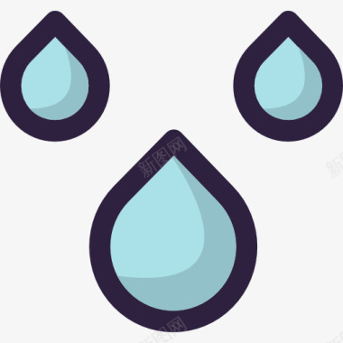 橄榄油滴雨图标图标