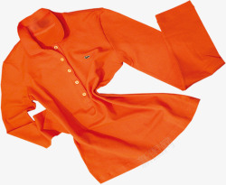 橘色长袖海报秋装素材