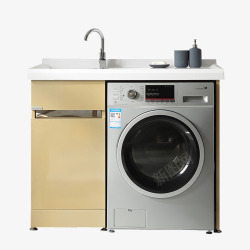 滚筒式洗衣机多功能洗衣柜高清图片
