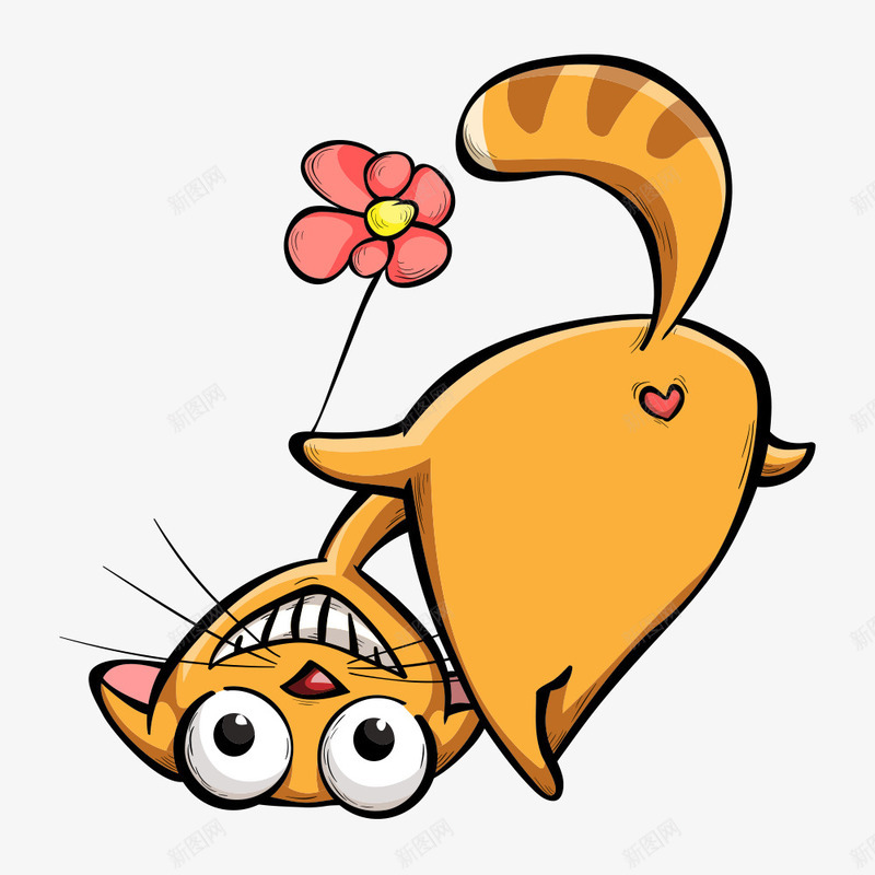 卡通猫咪漫画png免抠素材_88icon https://88icon.com 动物插画 卡通动物 卡通动物漫画 生物世界 陆地动物