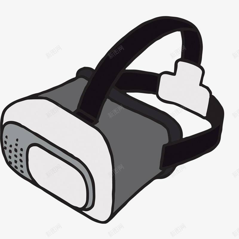 灰色VR眼镜png免抠素材_88icon https://88icon.com vr 灰色 灰色矢量 眼镜 眼镜矢量 矢量素材 素材