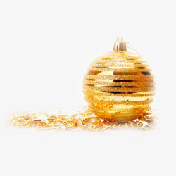 球形铃铛金色铃铛球形吊饰高清图片