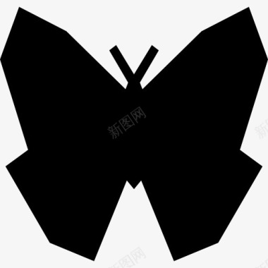 昆虫设计白蝴蝶图标图标
