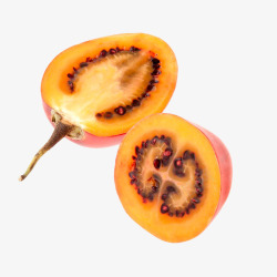 横切面的热带水果番茄素材