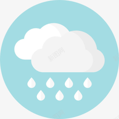 大气雨图标图标