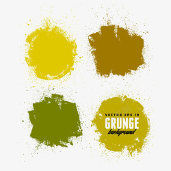 水彩喷墨矢量图素材