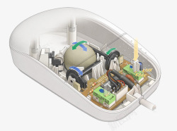鼠标内部构造素材
