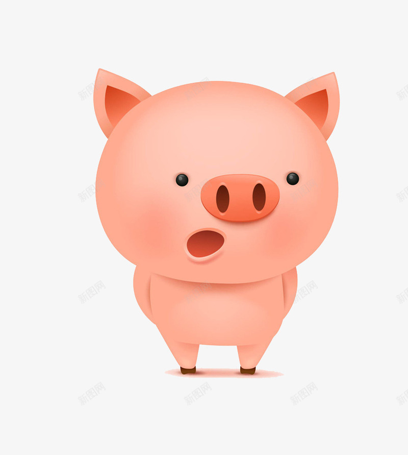 手绘可爱的小猪图png免抠素材_88icon https://88icon.com 动物 卡通手绘 可爱 呆萌 宠物 小猪 水彩 粉色