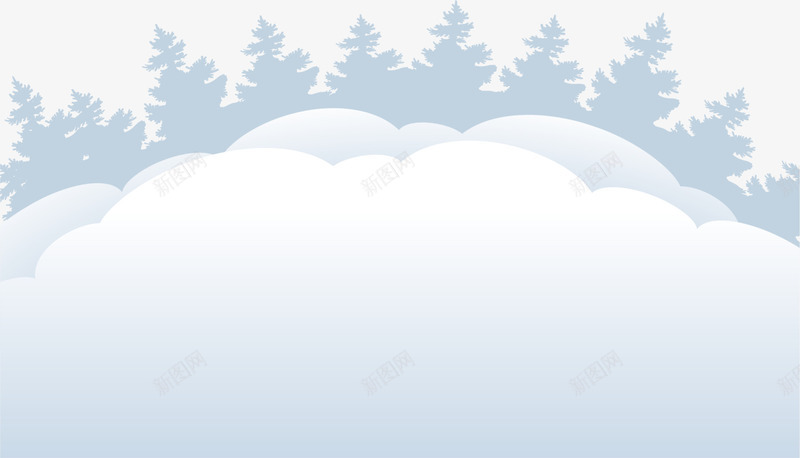 白色冬日树木雪地png免抠素材_88icon https://88icon.com 冬日雪地 圣诞快乐 圣诞树 圣诞节 树木 积雪地面 装饰图案