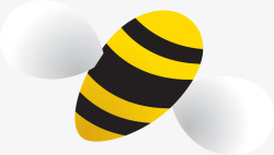 黄色卡通蜜蜂素材