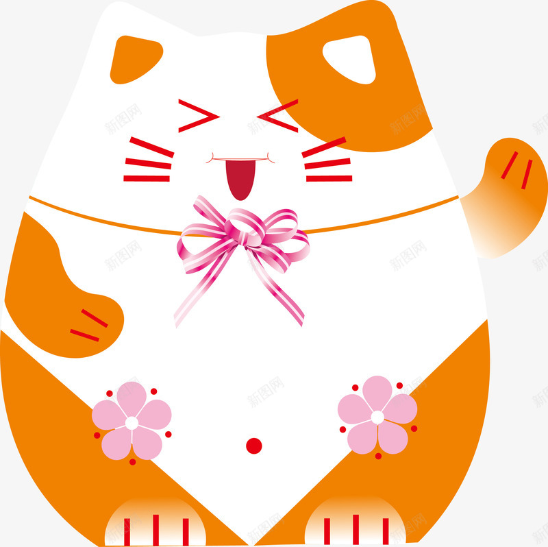 卡通招财猫png免抠素材_88icon https://88icon.com 卡通 可爱 招财猫 猫咪 财运