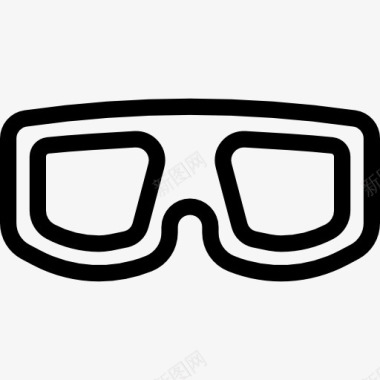 防护眼镜图标图标