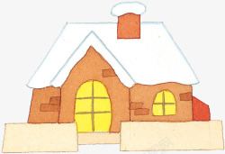 白雪和房子素材