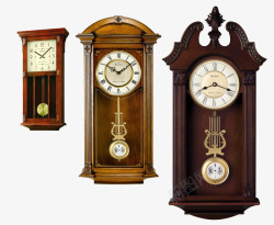 三个复古时钟素材