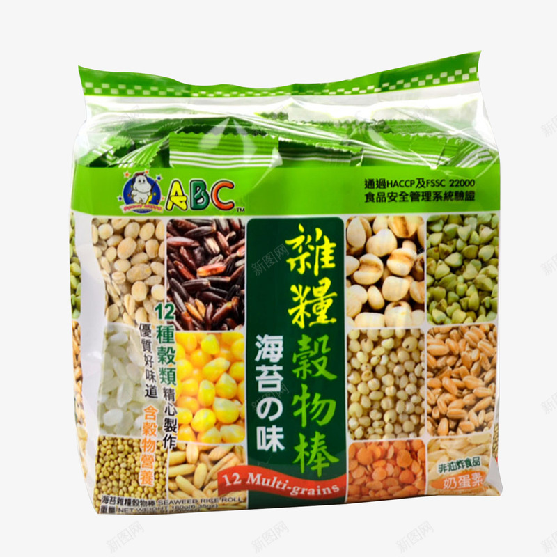 ABC杂粮谷物棒海苔味png免抠素材_88icon https://88icon.com 五谷杂粮 海外进口食品 海苔味 绿色