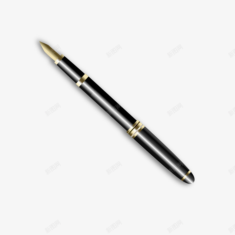 一支钢笔png免抠素材_88icon https://88icon.com 一支钢笔 钢笔 钢笔模型 黑色钢笔