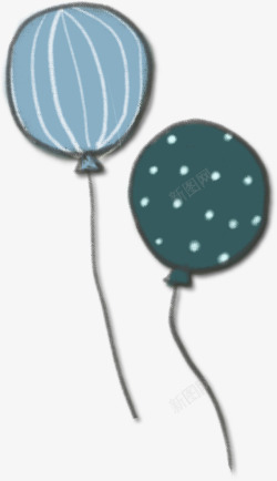 合成创意扁平手绘气球造型效果素材