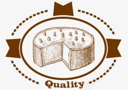 高质量蛋糕标签矢量图素材