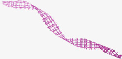 紫色螺旋网状绳子素材