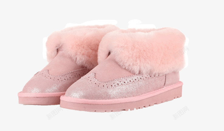 粉色低帮雪地靴png免抠素材_88icon https://88icon.com 产品实物 低帮 粉色 防滑 鞋靴