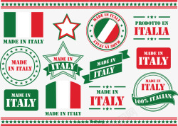 意大利徽章插图素材