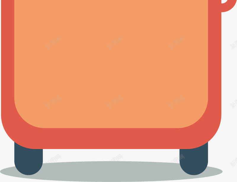 橘红旅游季拉杆箱矢量图ai免抠素材_88icon https://88icon.com 拉杆箱 旅游季 旅行箱 橘色箱子 矢量png 箱子 矢量图