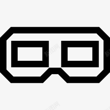 3d3D眼镜图标图标