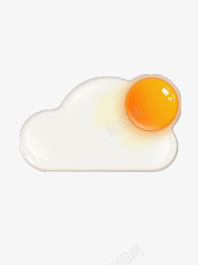 鸡蛋创意鸡蛋天气图标图标