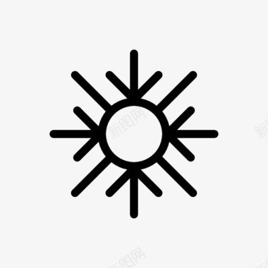折纸雪花天气预报雪花的符号图标图标