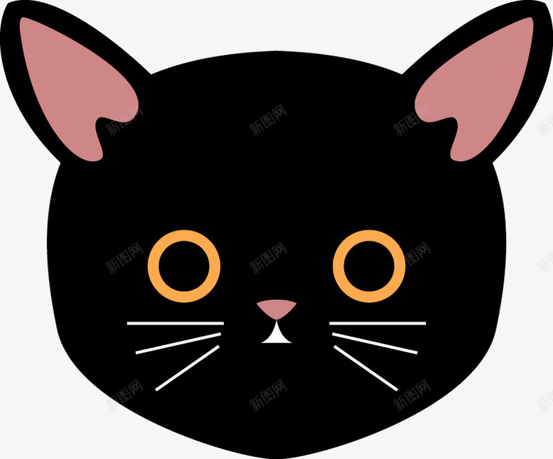 猫咪头像矢量图ai免抠素材_88icon https://88icon.com 头像 猫咪 素材 矢量图