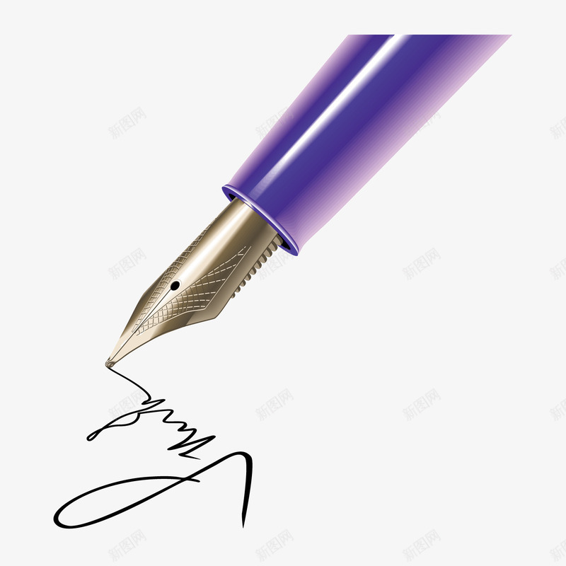 卡通钢笔签字笔png免抠素材_88icon https://88icon.com 卡通 签字笔 钢笔