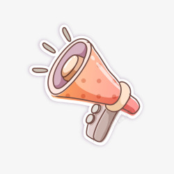 卡通小喇叭素材