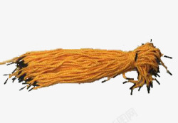 一捆黄色的绳子素材