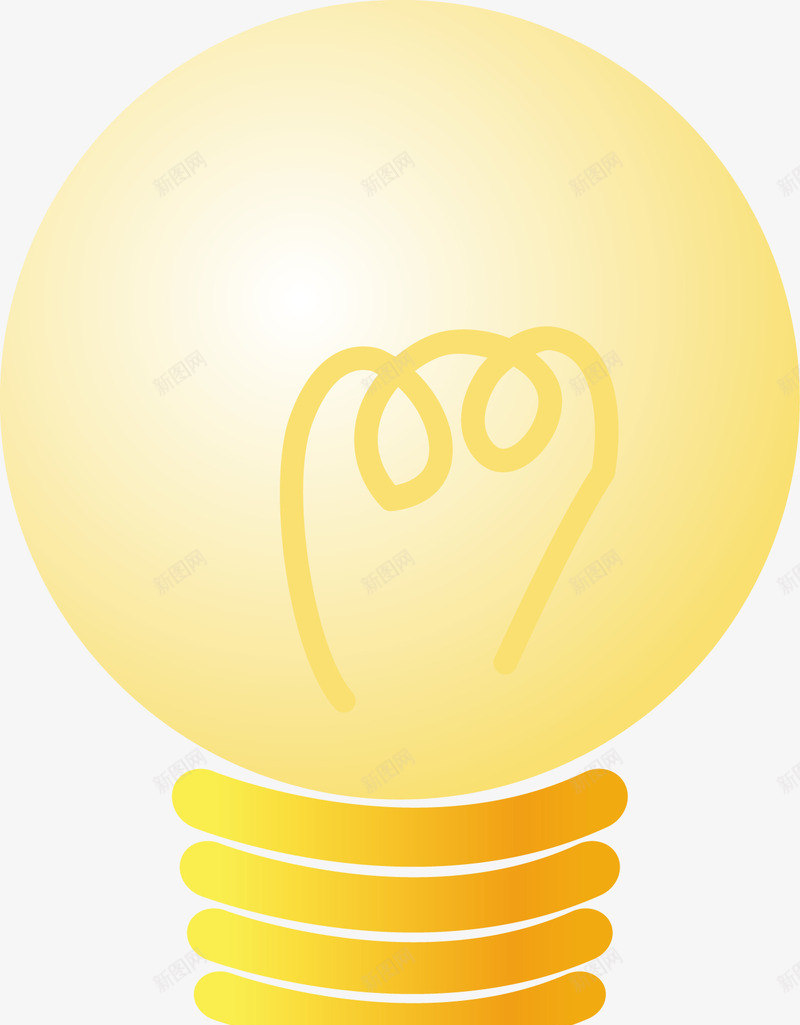 发光的电灯泡矢量图ai免抠素材_88icon https://88icon.com 发光 技术 电灯泡 科学 矢量图