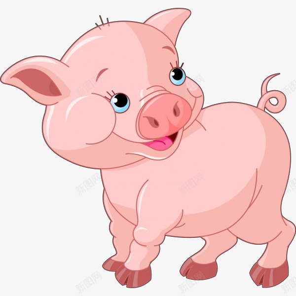 粉红小猪png免抠素材_88icon https://88icon.com 可爱的猪 小猪 猪 粉红